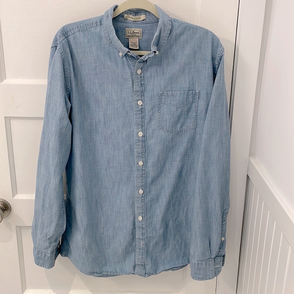 L.L. Bean Blue Button Down